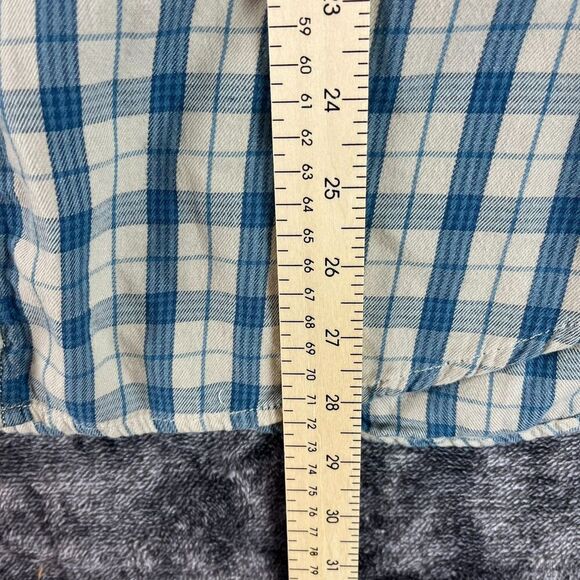 SOLD Ralph Lauren Denim & Supply Men's Button Up Blue Plaid Front Pocket XL - Picture 7 of 12
